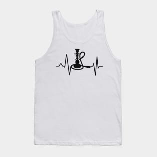 Shisha Hookah Heartbeat Heart Rate ECG Tank Top